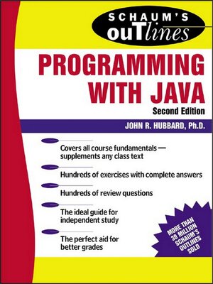 cover image of Schaum's Outline of Programming with Java